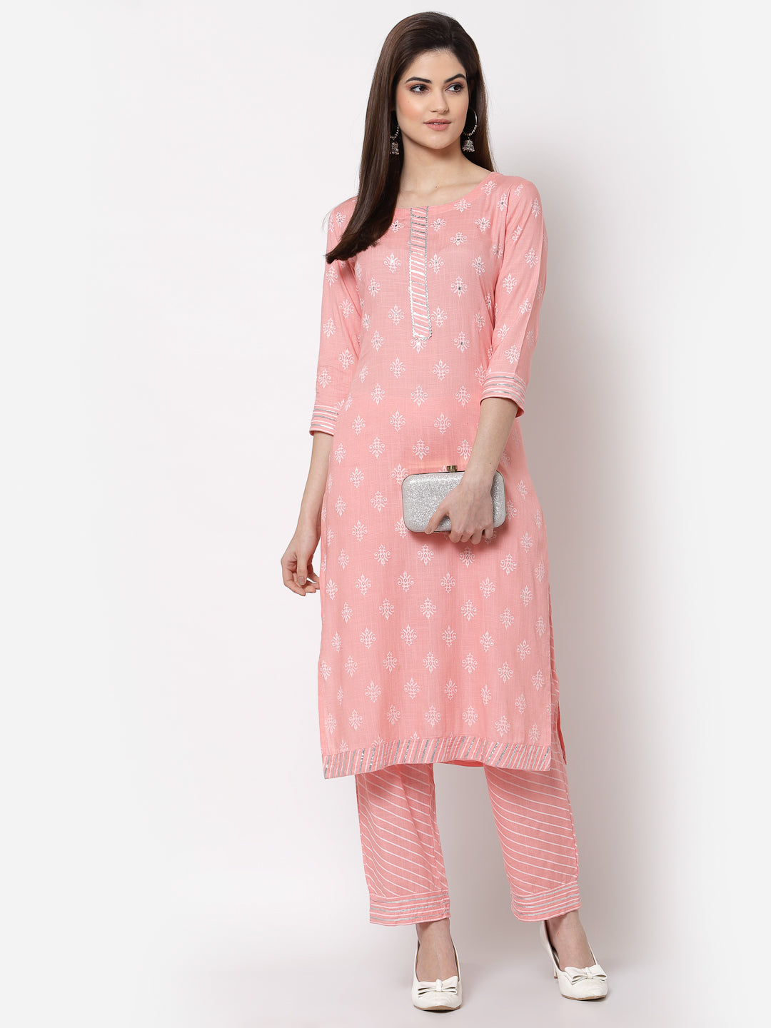 Zayla Embroidered Rayon Kurta Palazzo Set - A Timeless Classic