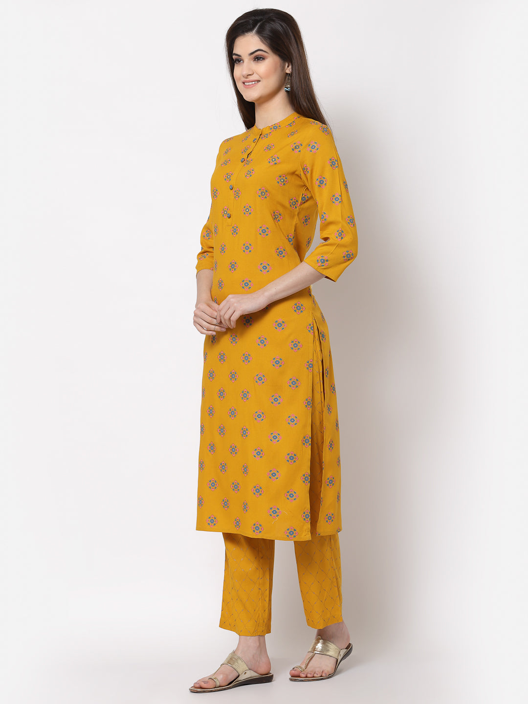 Zayla Printed Straight Kurta Set - Comfort and Style Redefined