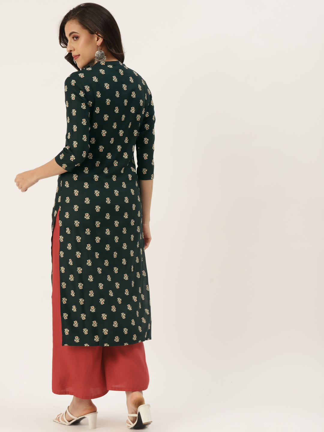 Zayla Floral Print Straight Kurta - Timeless Elegance, Modern Comfort